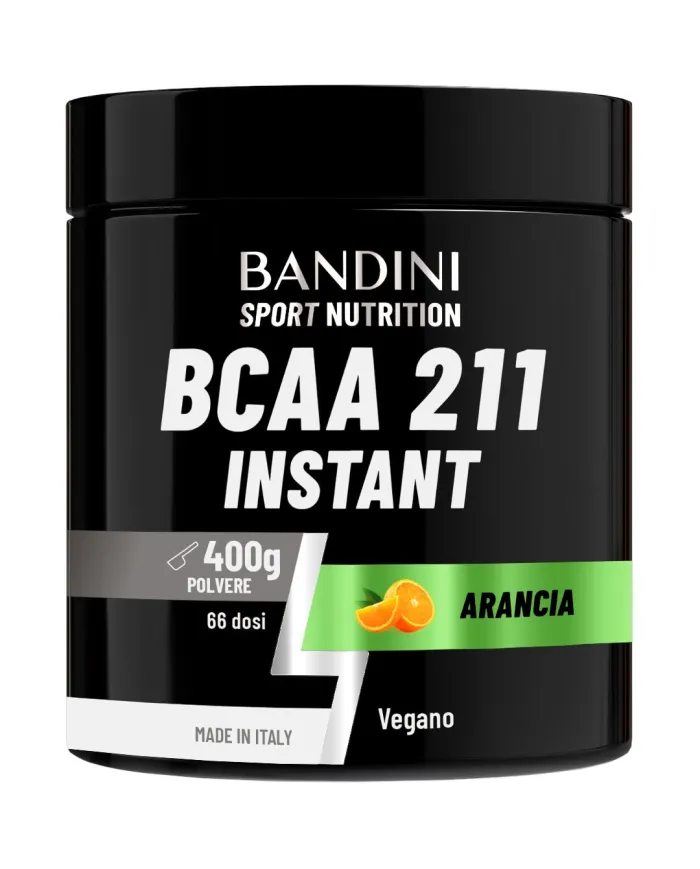 BCAA 2:1:1 in polvere pura da 400 grammi al gusto di Arancia