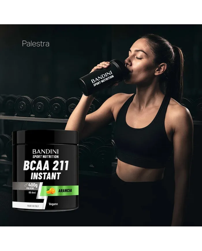 BCAA 2:1:1 in polvere pura da 400 grammi al gusto di Arancia