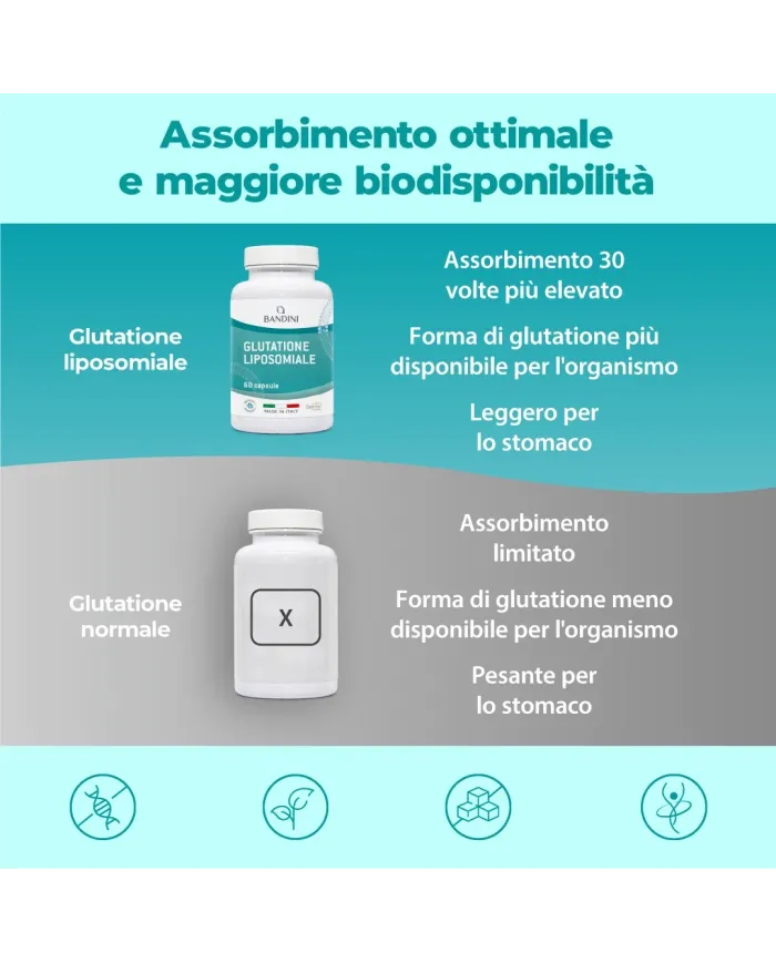 Bandini® - Glutatione Setria® Liposomiale Ridotto - Antiossidante